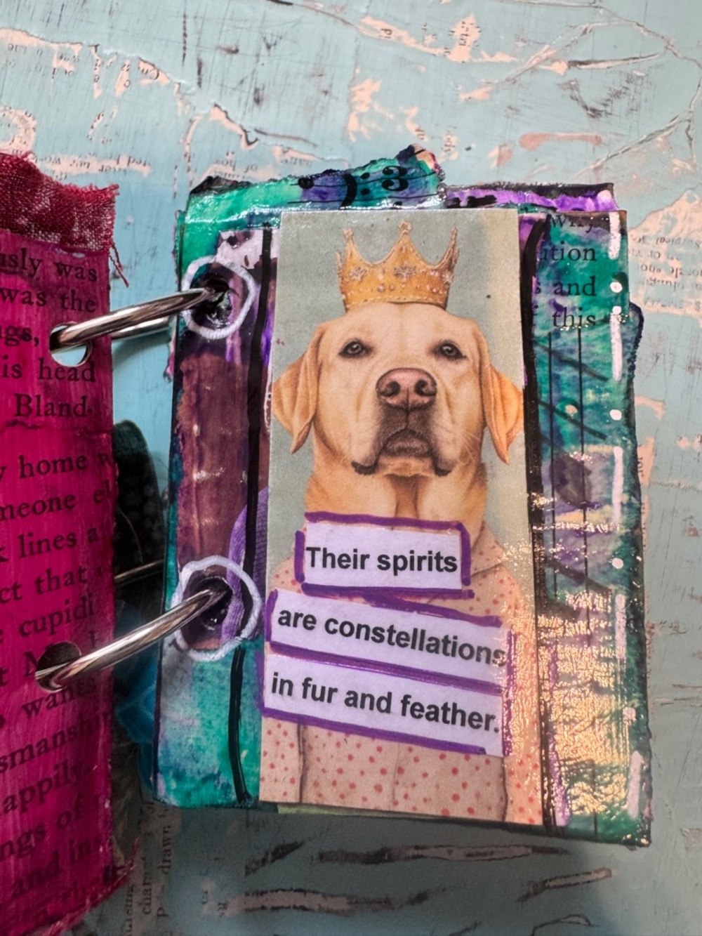 Songs of the Animal Soul Handmade Mixed Media Art Book Northern Michigan Artist - Picture 4 of 12